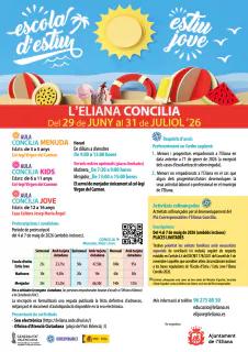L’Eliana abre en mayo las inscripciones para la Escola d’Estiu y Estiu Jove 2026