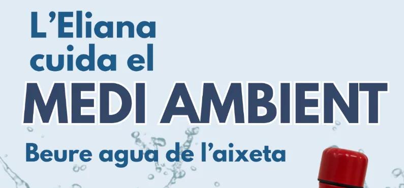 L’Eliana impulsa el consumo de agua del grifo con una campaña y cata pública