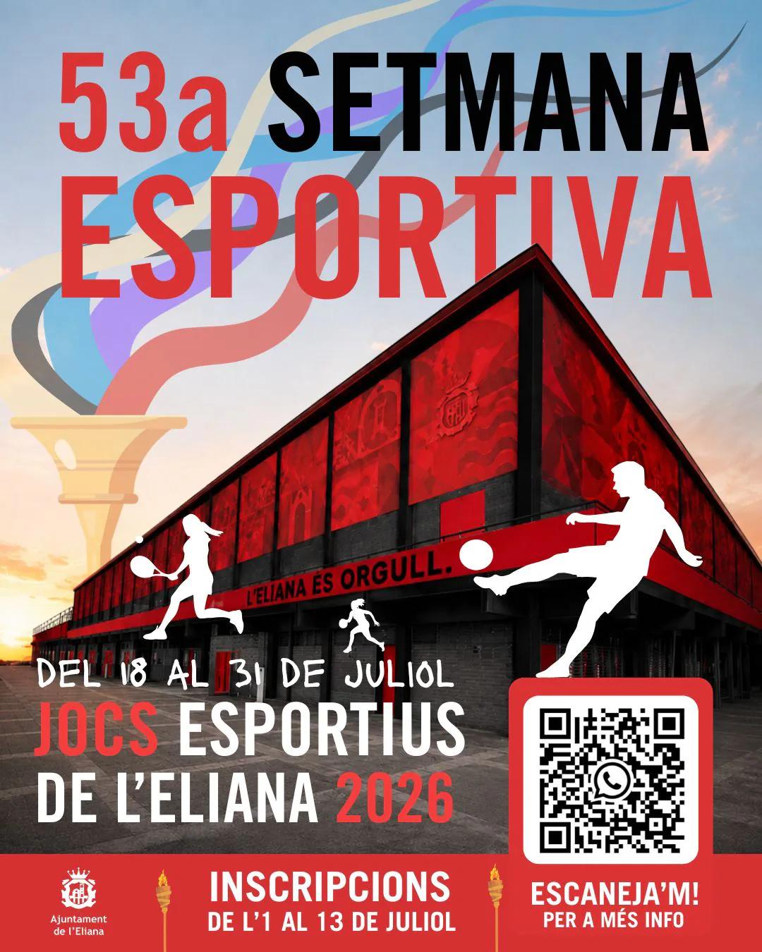 La Setmana Esportiva 2026 abre inscripciones para su próxima edición
